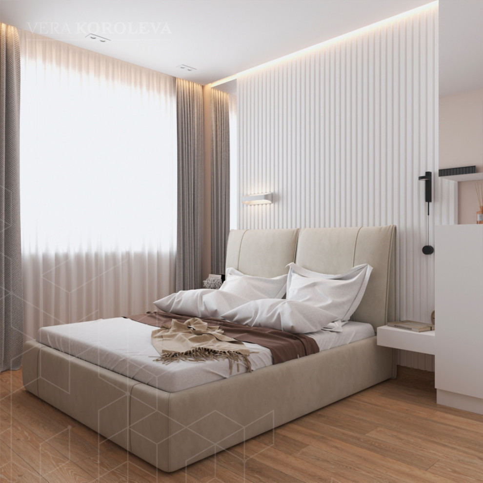 Дизайн-проект двухкомнатной квартиры для семьи с детьми в ЖК "Модум"