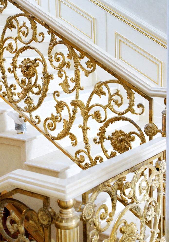 Обложка проекта: ограждение "Верона". литое из золотистой бронзы