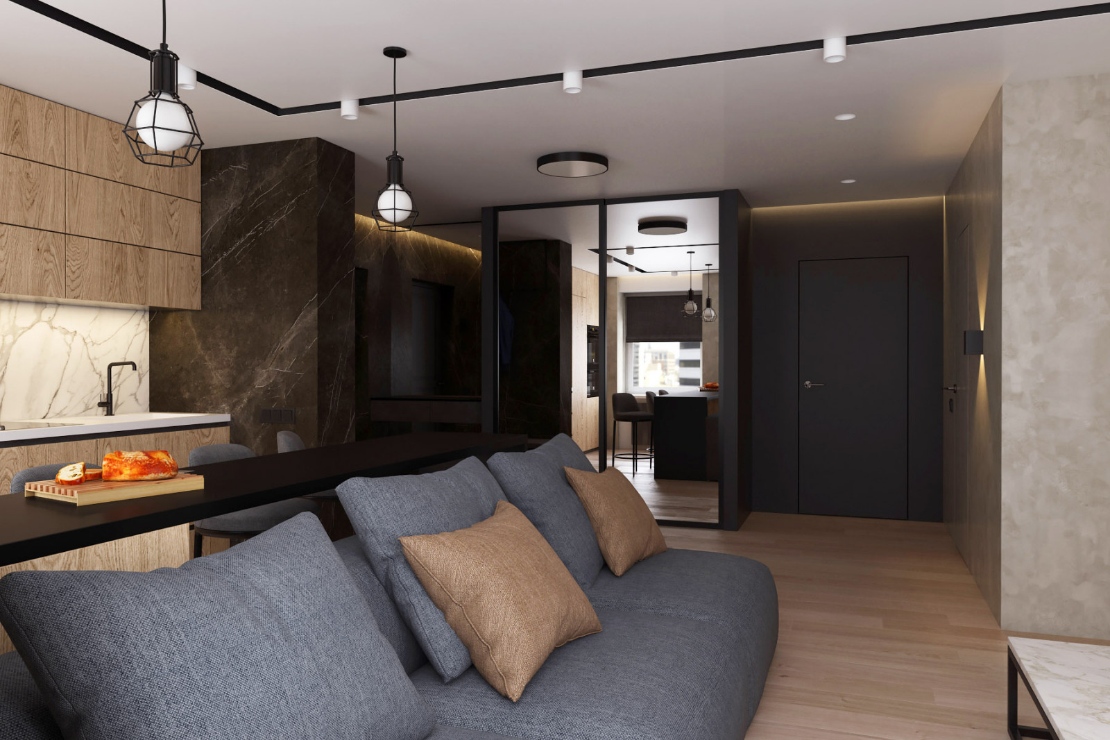 Дизайн проект квартиры 50 м