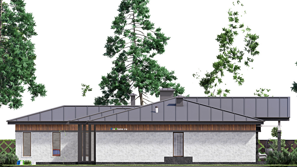 Проект одноэтажного дома 25х23м S393м2 F-15281