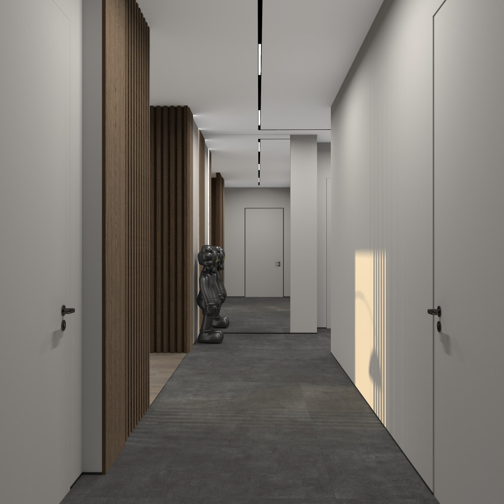 Обложка проекта: Квартира для современной семейгой пары. Холл и кухня-гостиная.