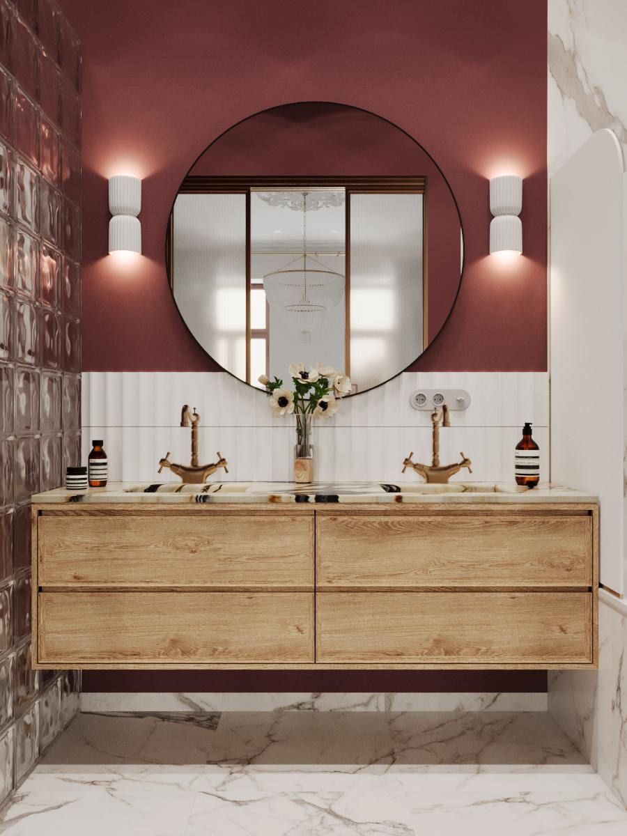 Проект в старом фонде в центре СПб. Ретро и винтаж.