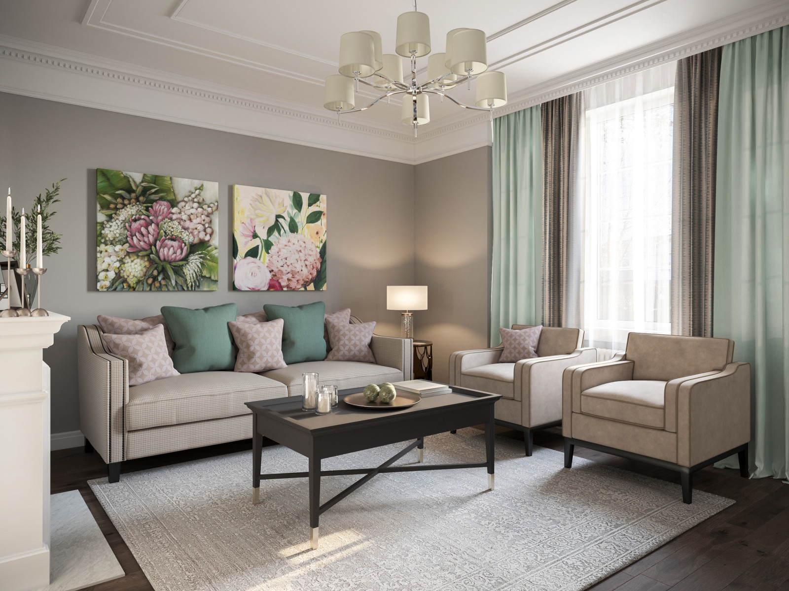 Загородный дом в стиле современной классики