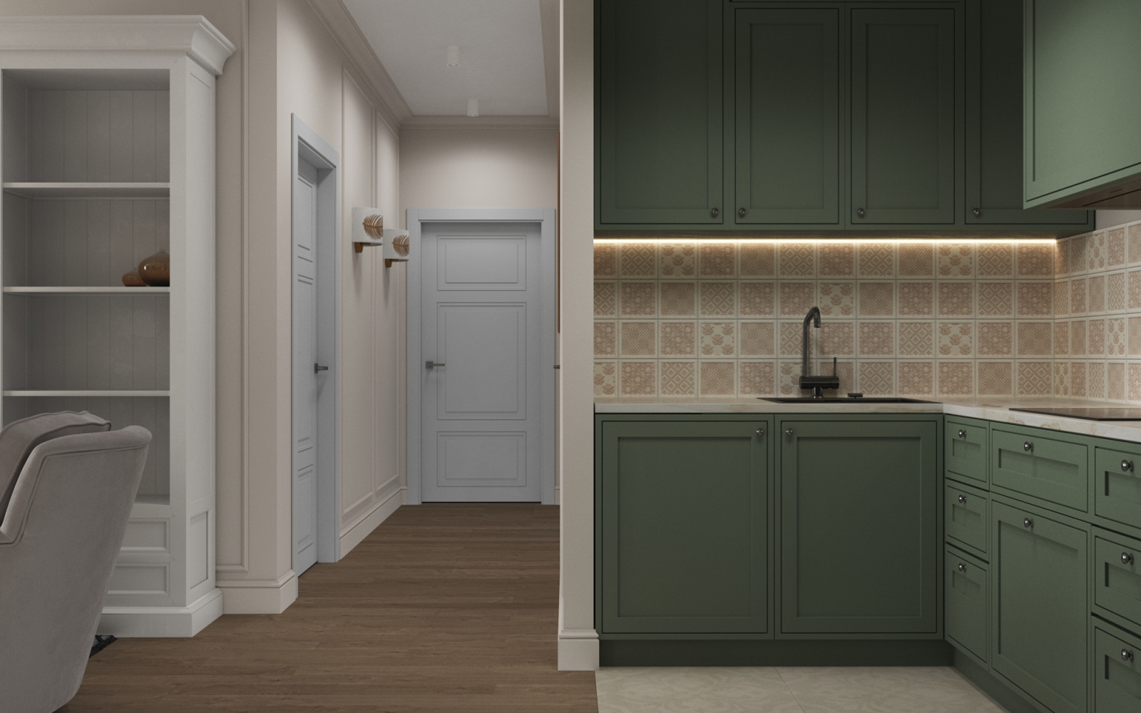 Современная классика ЖК Северный квартал 3к квартира