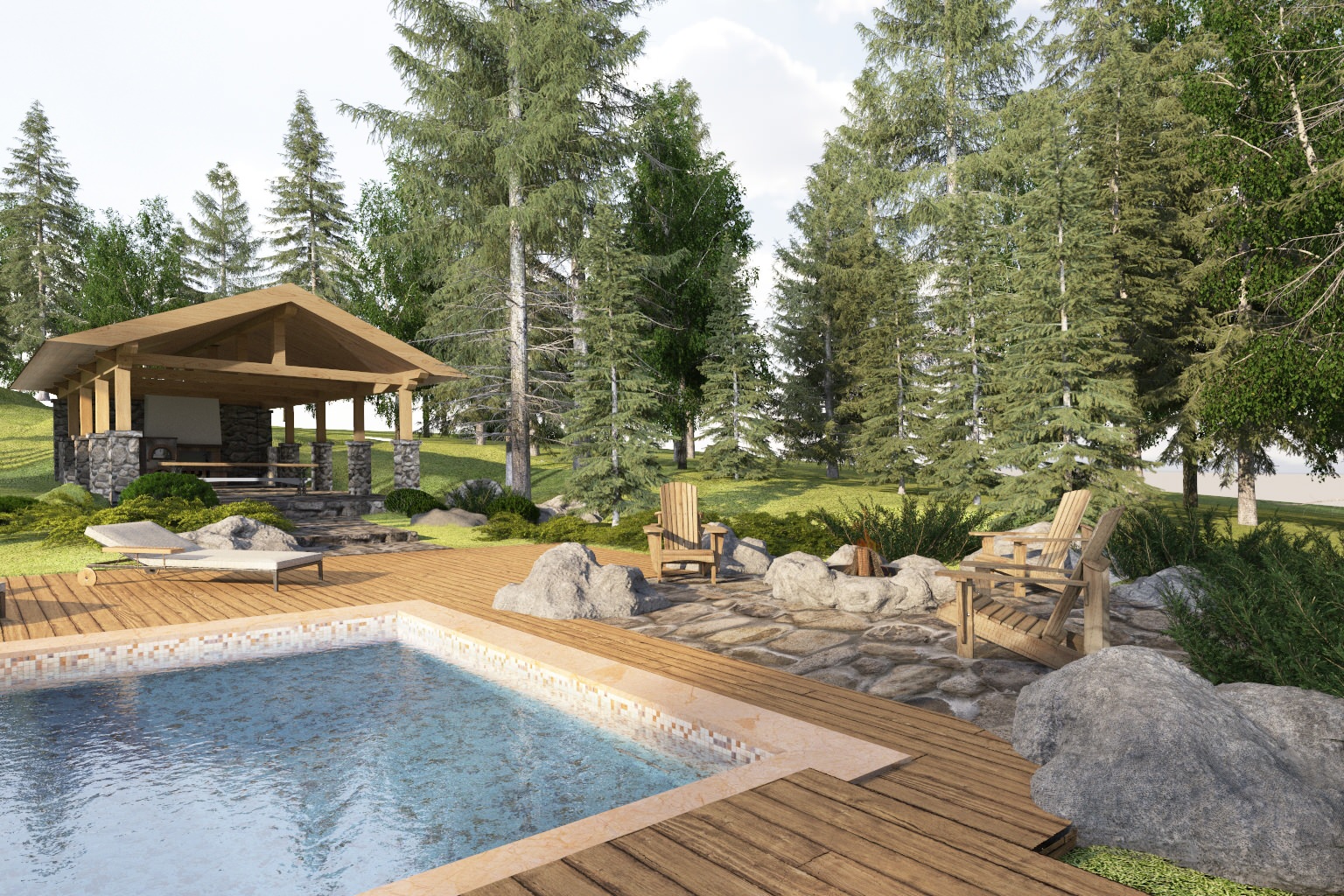 Сад Панорама природы.