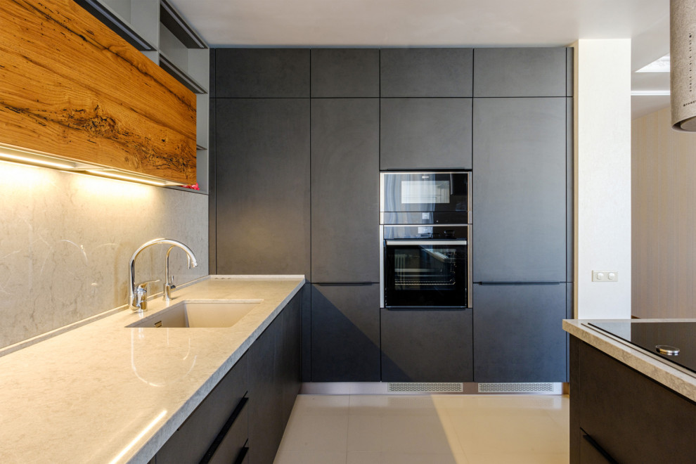 Кухня – гостиная с интересным решением