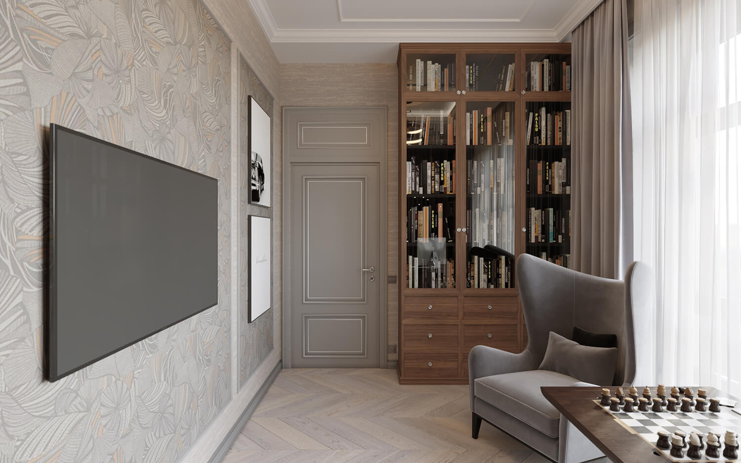 Дизайн интерьера жилого дома. Современная классика.