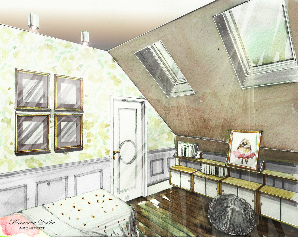 Проект таунхауса в Новой Москве площадью 300 кв м. В процессе реализации