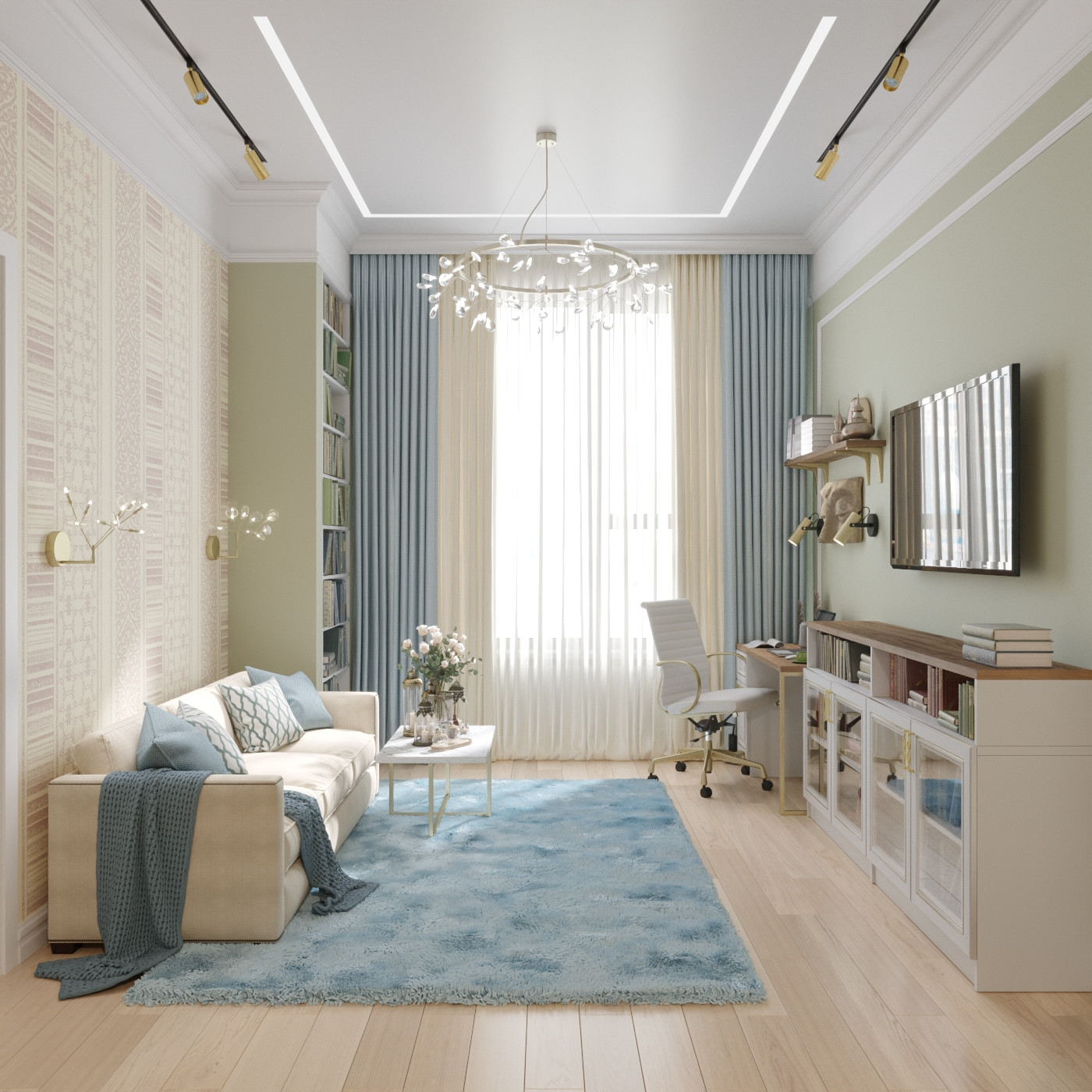 Квартира в Москве, в стиле современной классики