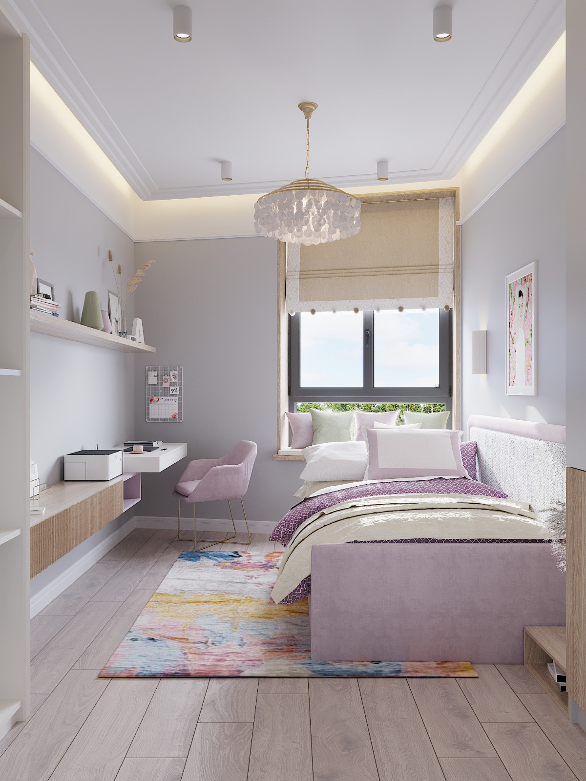 квартира с зеленым диваном