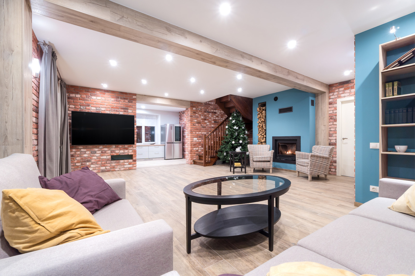 Обложка проекта: Загородный дом. Гостиная