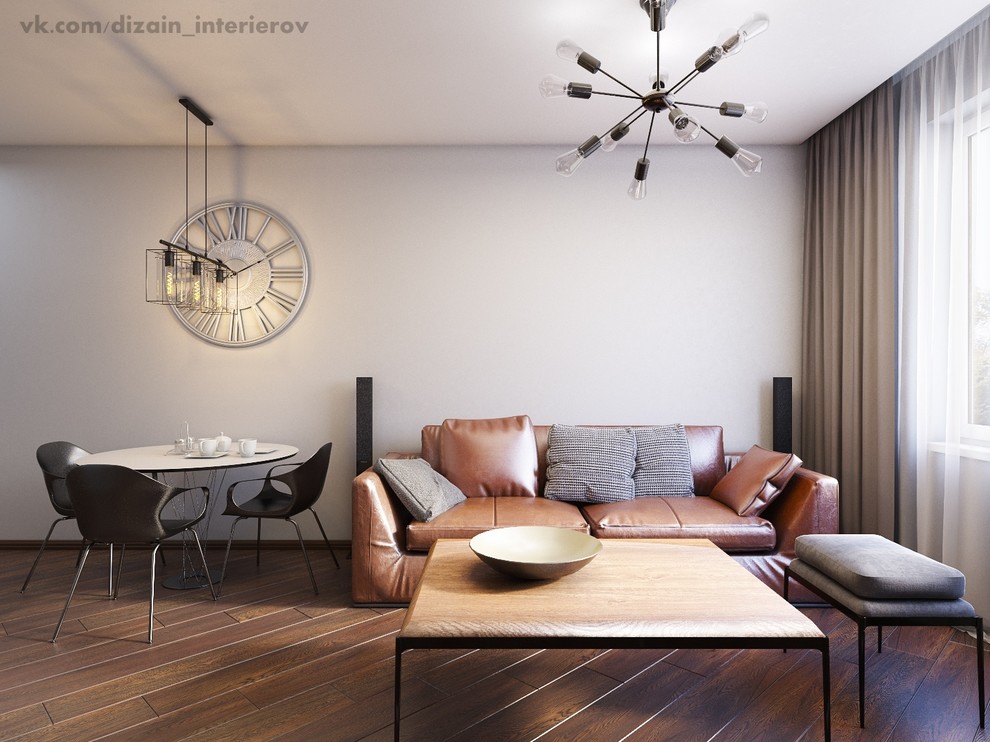 Кухня-гостиная дизайн-проект