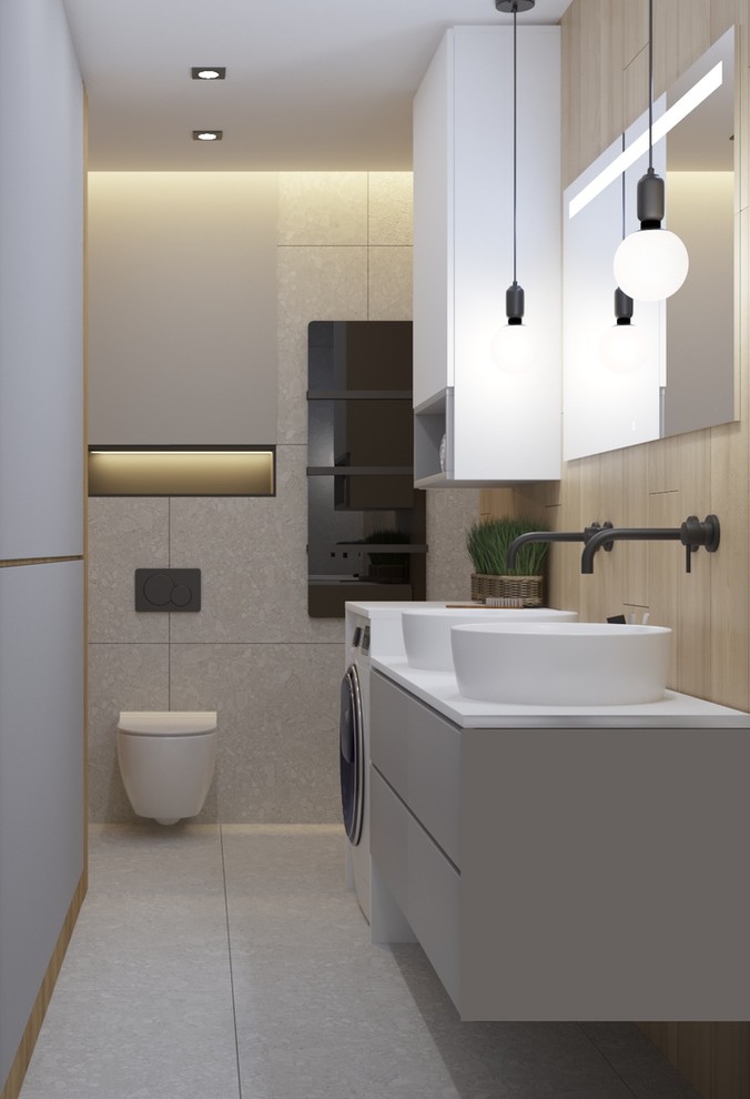 Дизайн проект в ЖК Ясный  3 к кв 107 м2 для молодой семьи