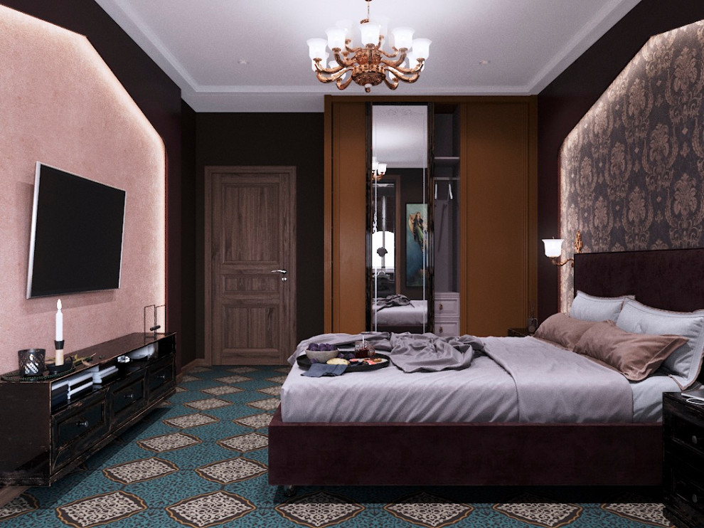 Обложка проекта: Спальная в восточном стиле