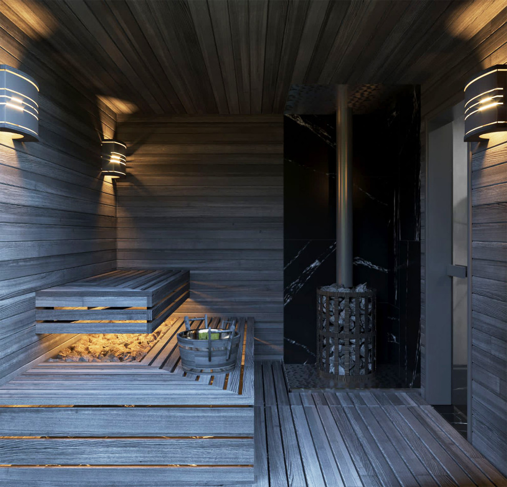 Баня в загородном доме в Можайском районе