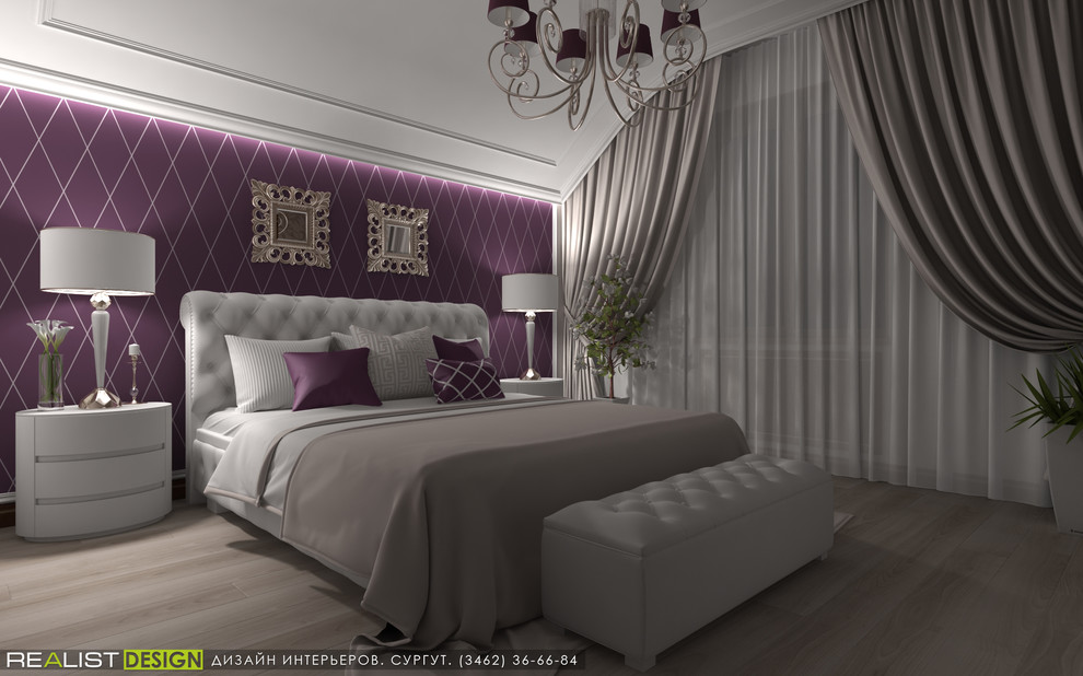 Обложка проекта: Спальня. Коттэдж по ул. Зелёная. Сургут. 2016