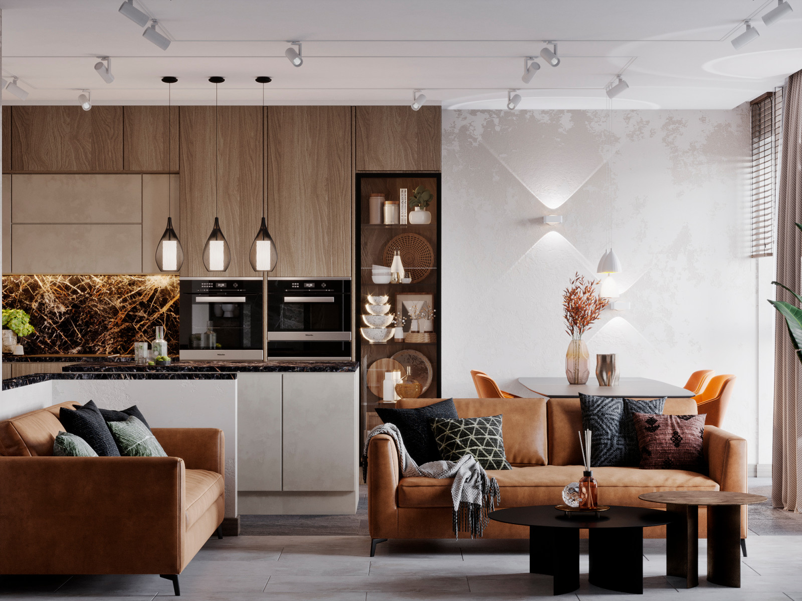 ДИЗАЙН ИНТЕРЬЕРА КВАРТИРЫ В ЖК GREEN PARK (ГРИН ПАРК), 90 КВ.М