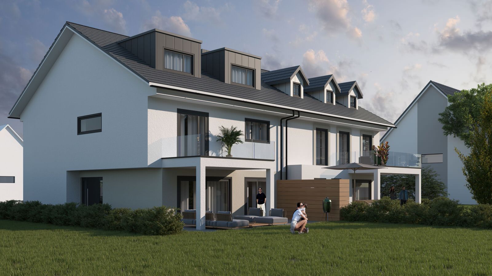 Wohnhaus für mehrere Familien mit Tiefgarage