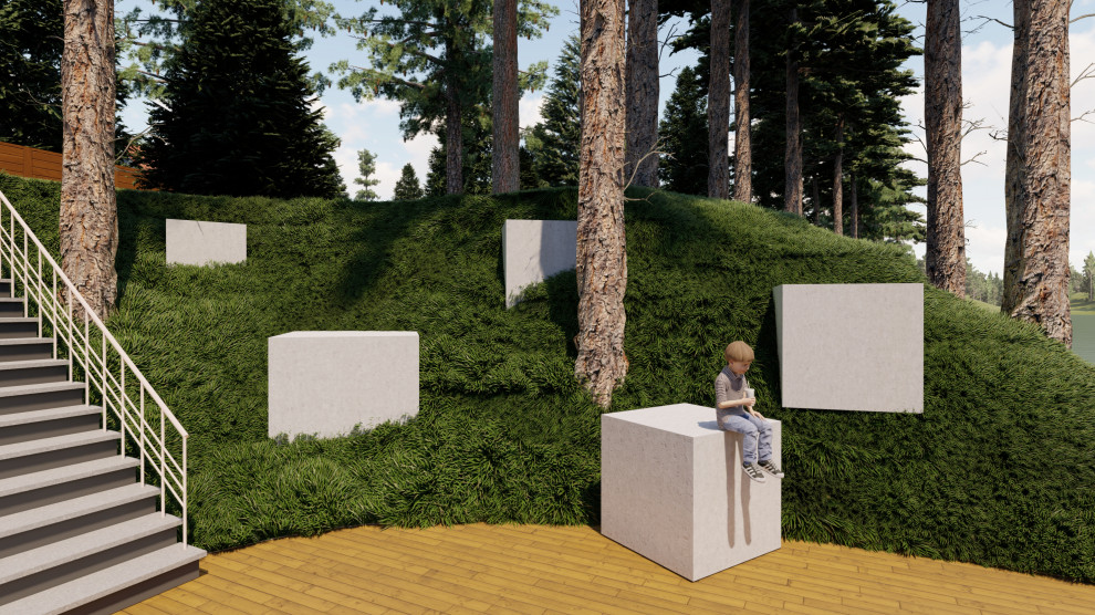 Концепция благоустройства берега коттеджного поселка