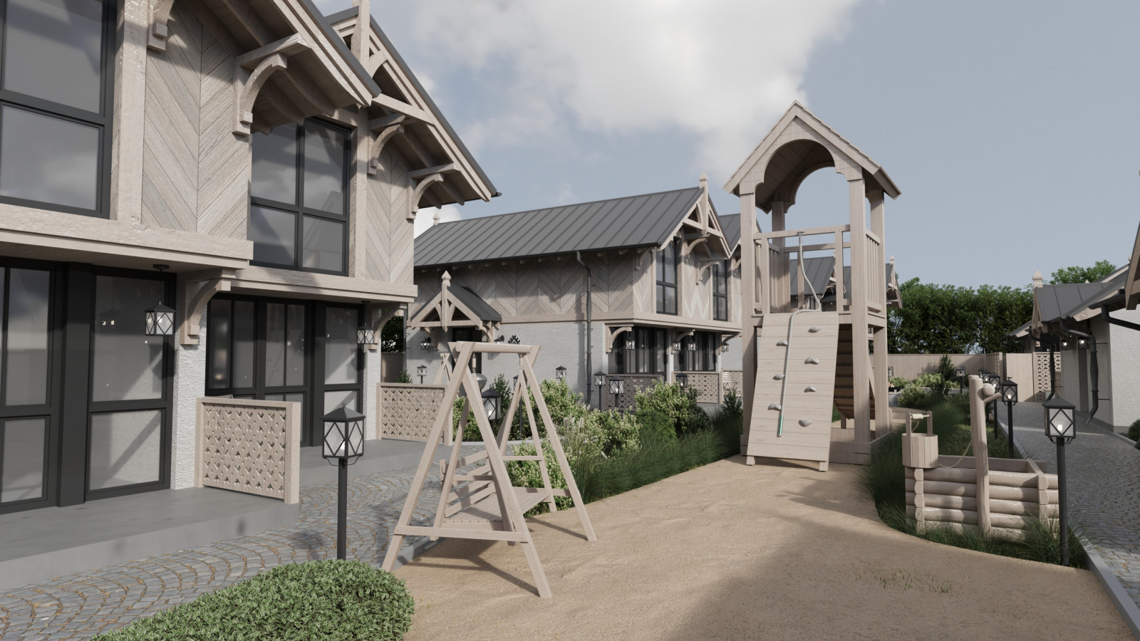 Комплексный проект Глэмпинга на 19 сотках (архитектура+ландшафт)