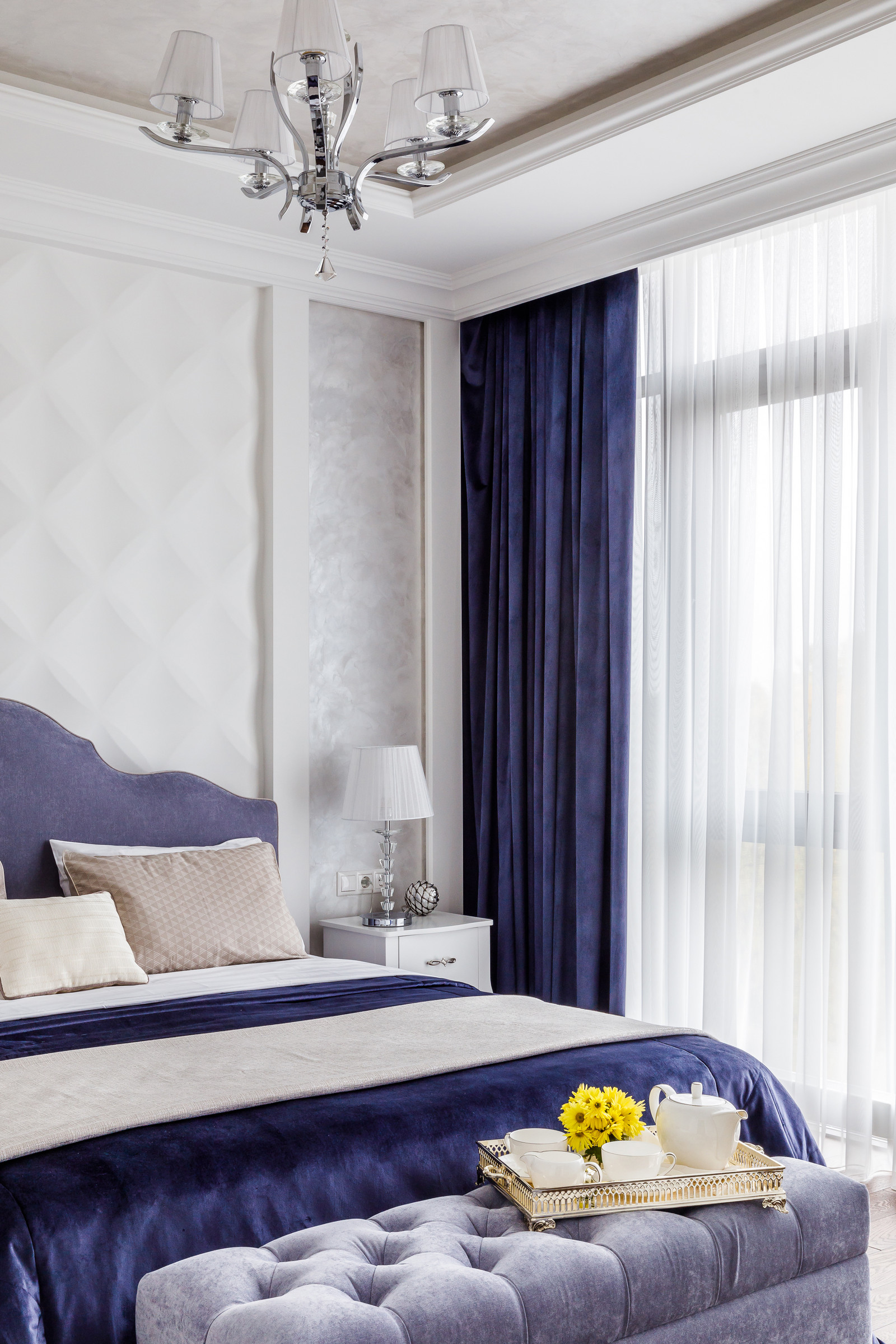 Интерьер спальни в стиле эклектика