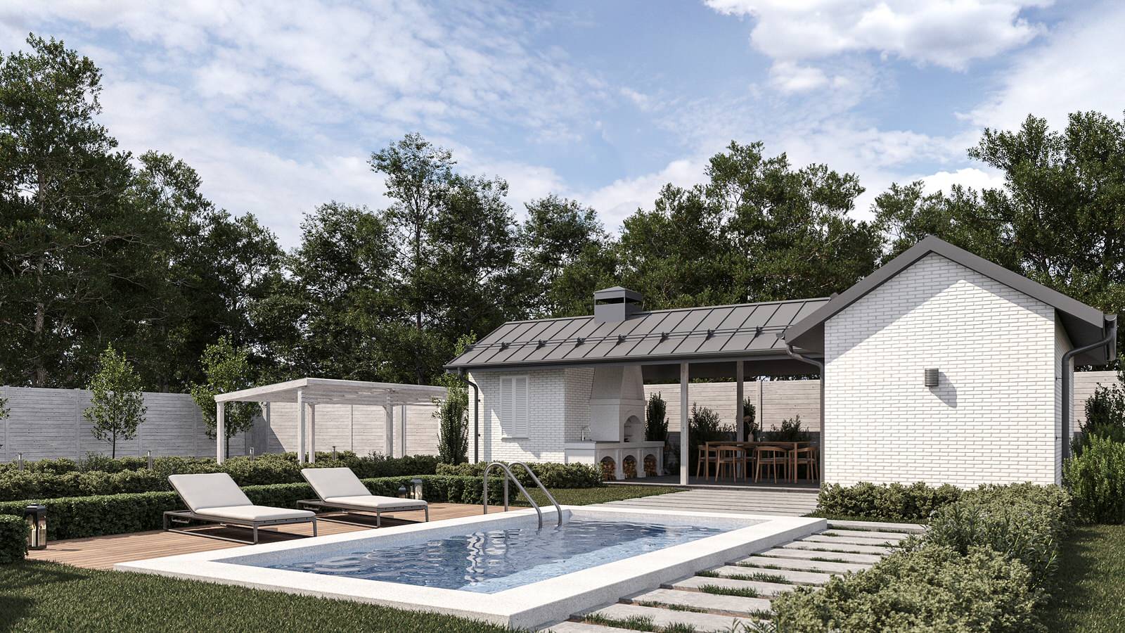 Дом в коттеджном посёлке Краснодара для 5 человек