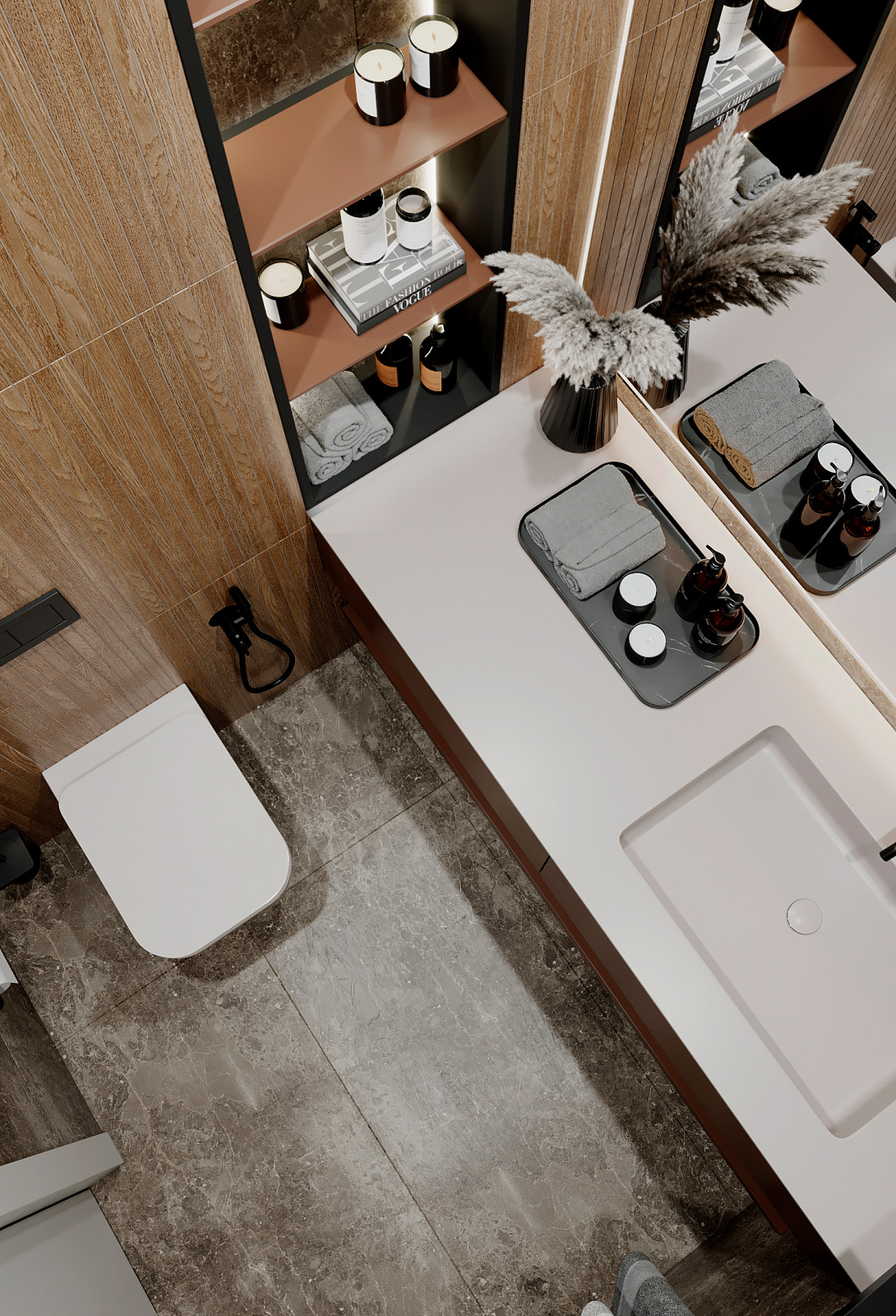 Санузлы в квартире в ЖК "Discovery Residence" Екатеринбург