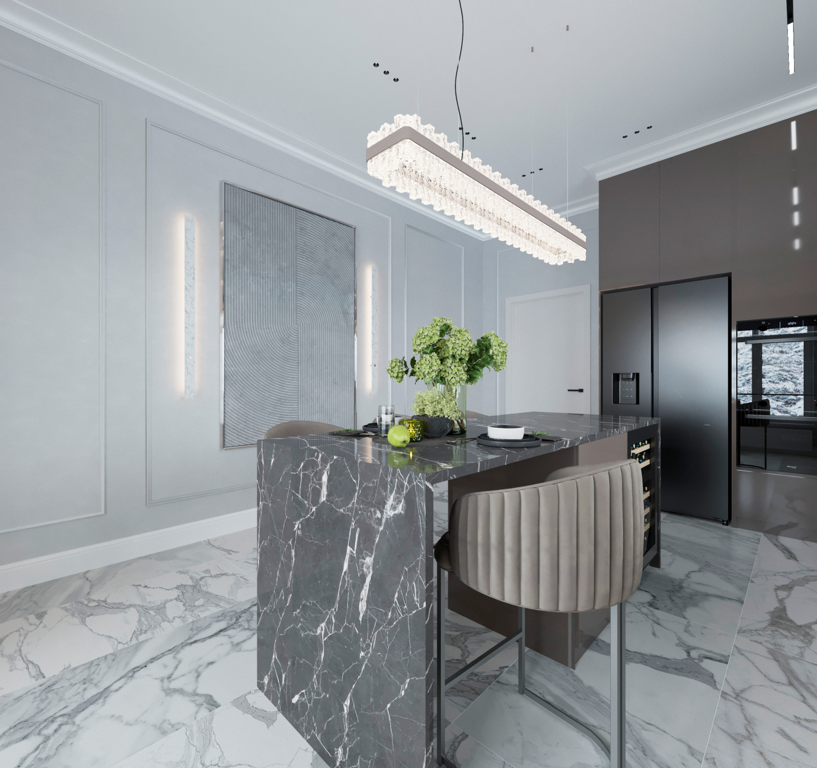 Обложка проекта: Дизайн-проект загородного дома.