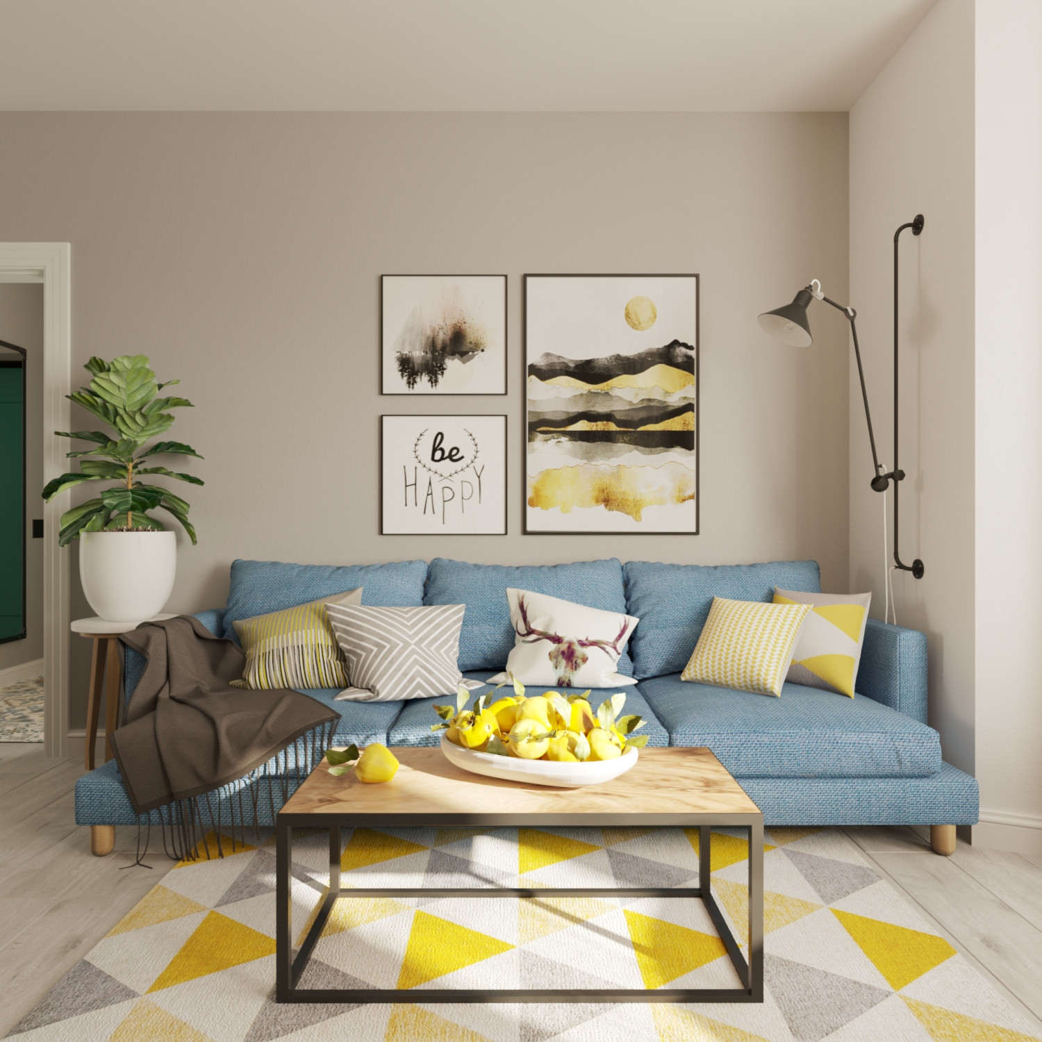 Обложка проекта: Яркие краски частного дома