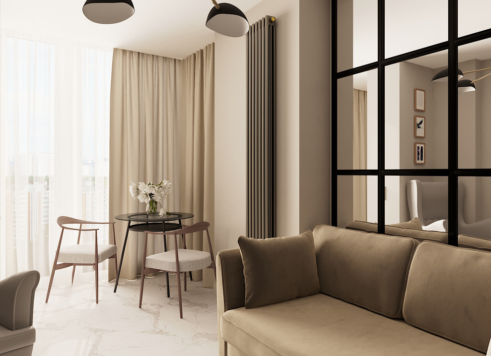 Однокомнатная квартира, 52 кв.м