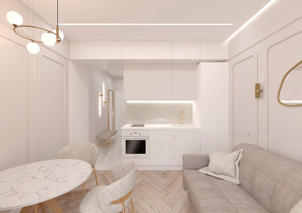 Студия в стиле неоклассика