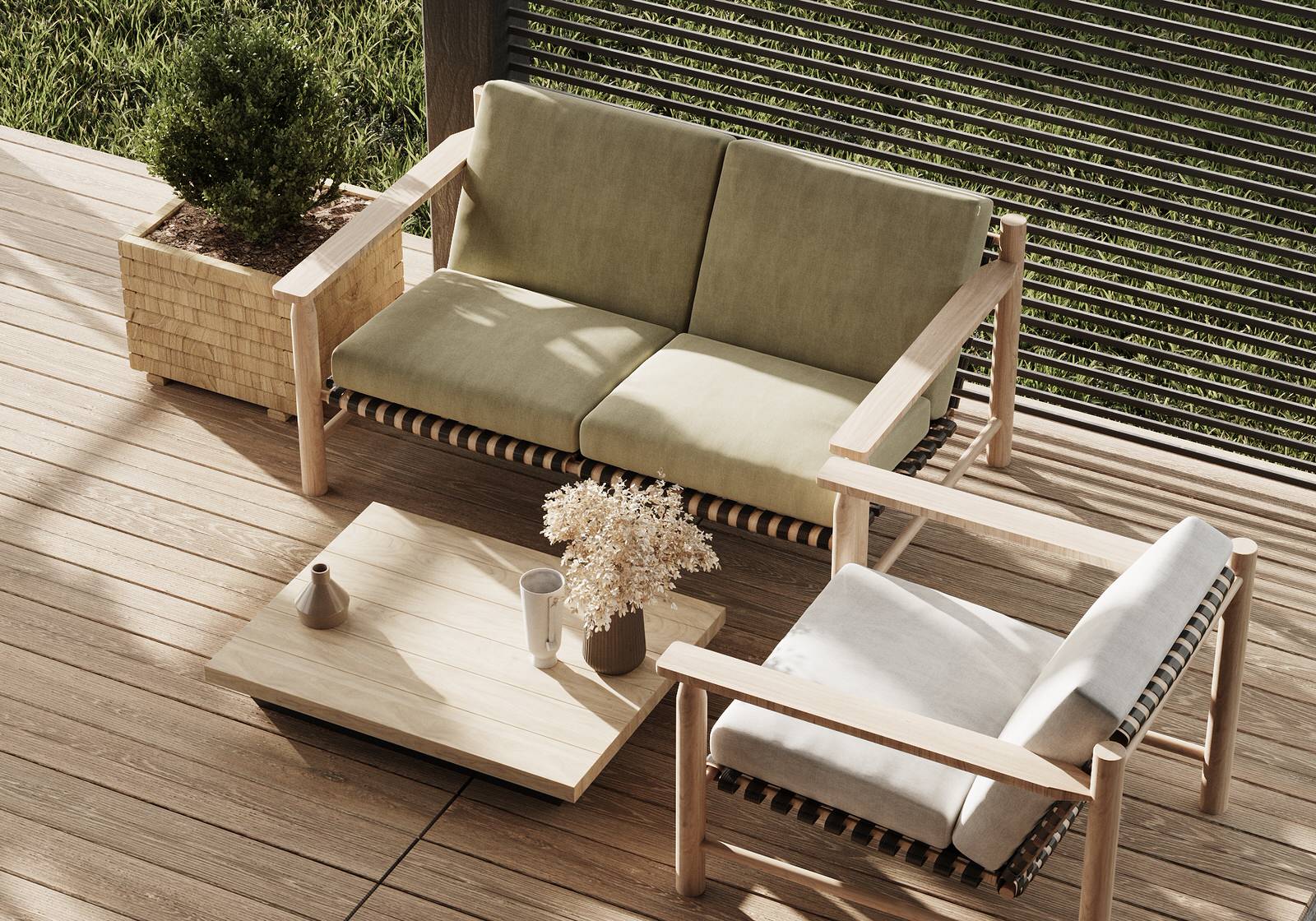 Терраса бани