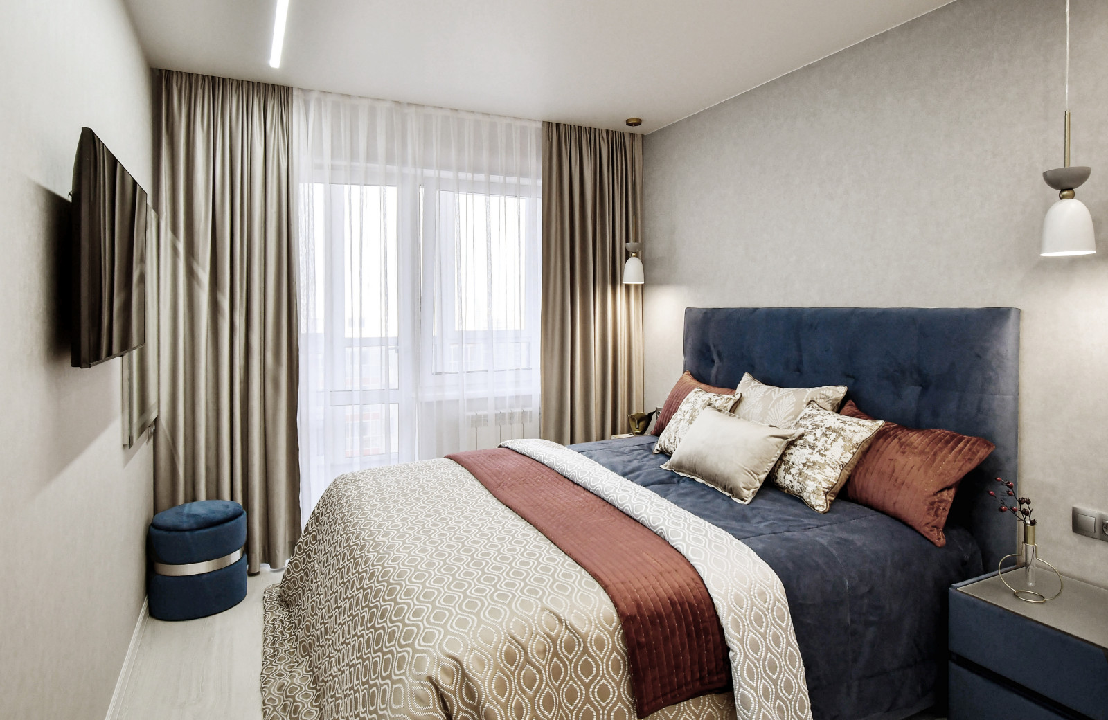 Обложка проекта: Спальня в современном стиле