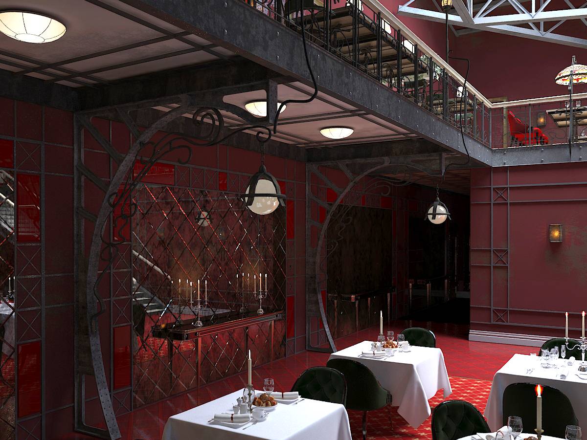 зал ресторана - кабаре при театре