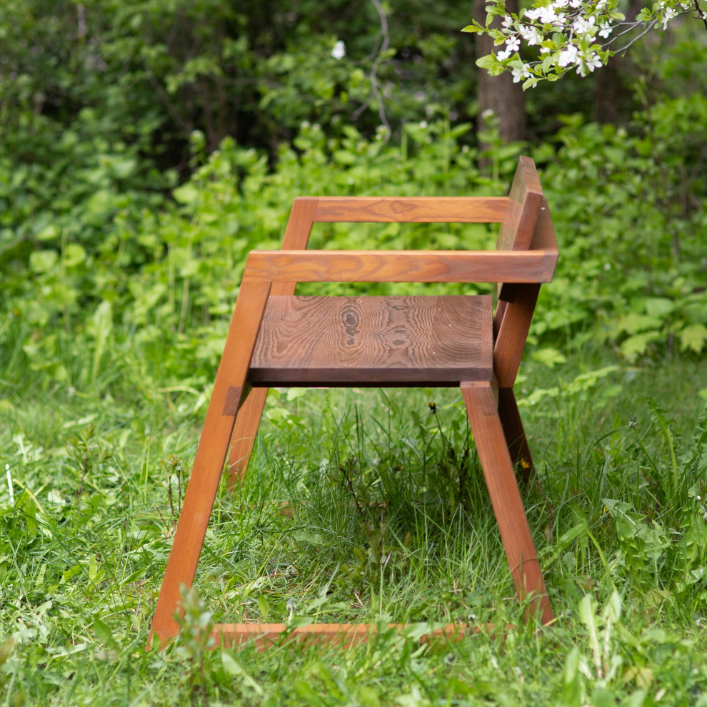 Деревянная садовая мебель из массива термоясеня