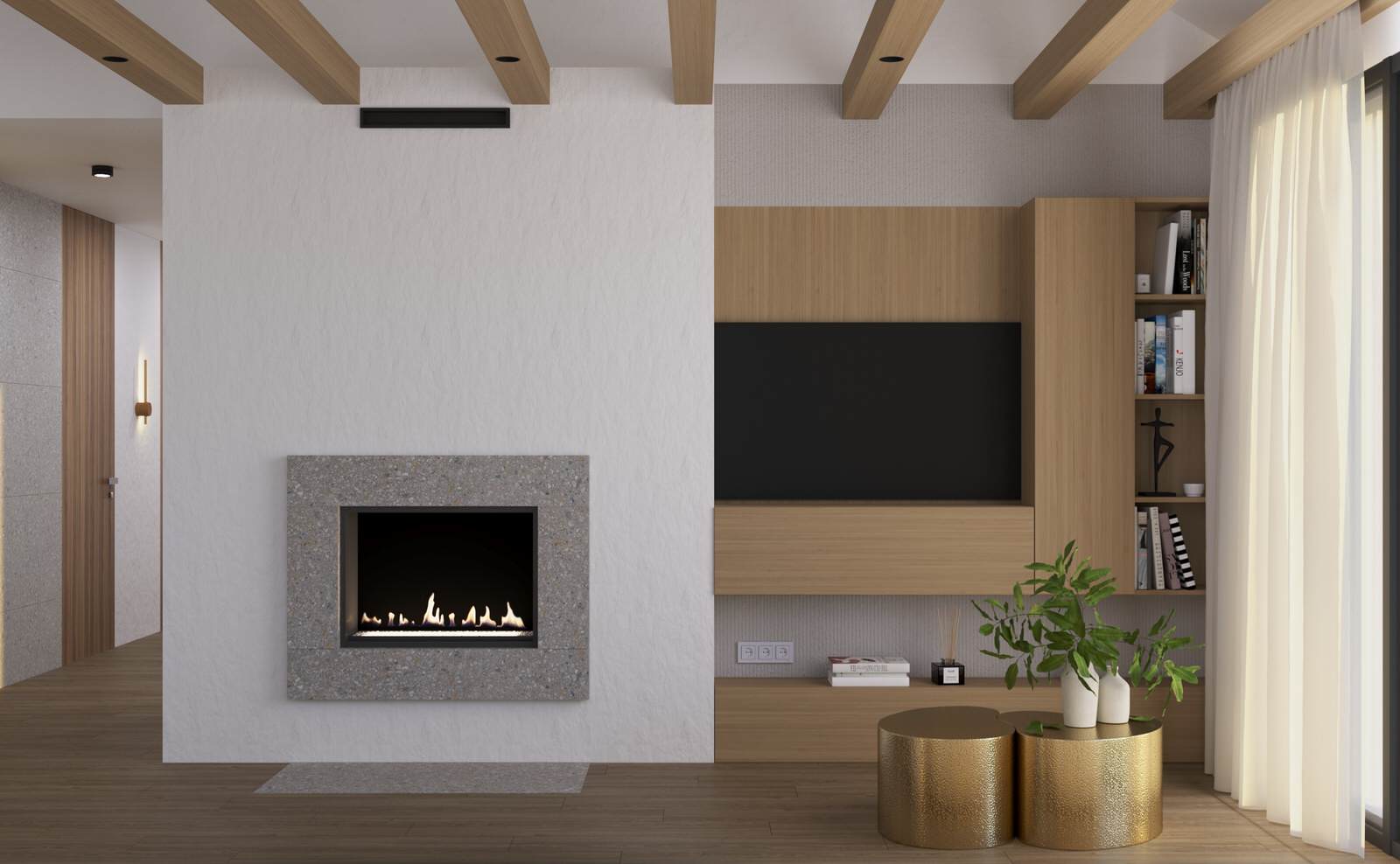 Проект загородного дома в Ленинградской области, стиль джапанди