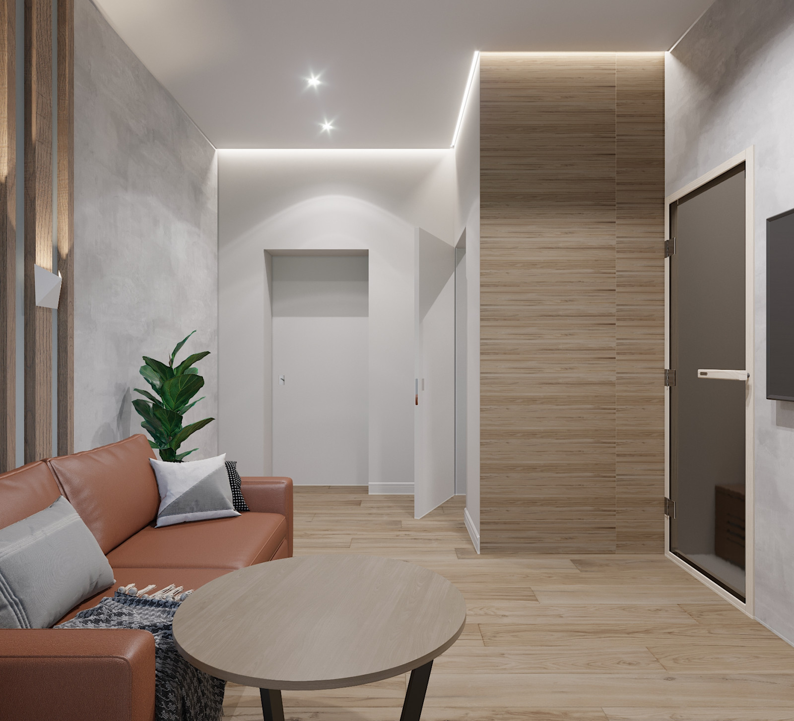 Дом в теплых оттенках