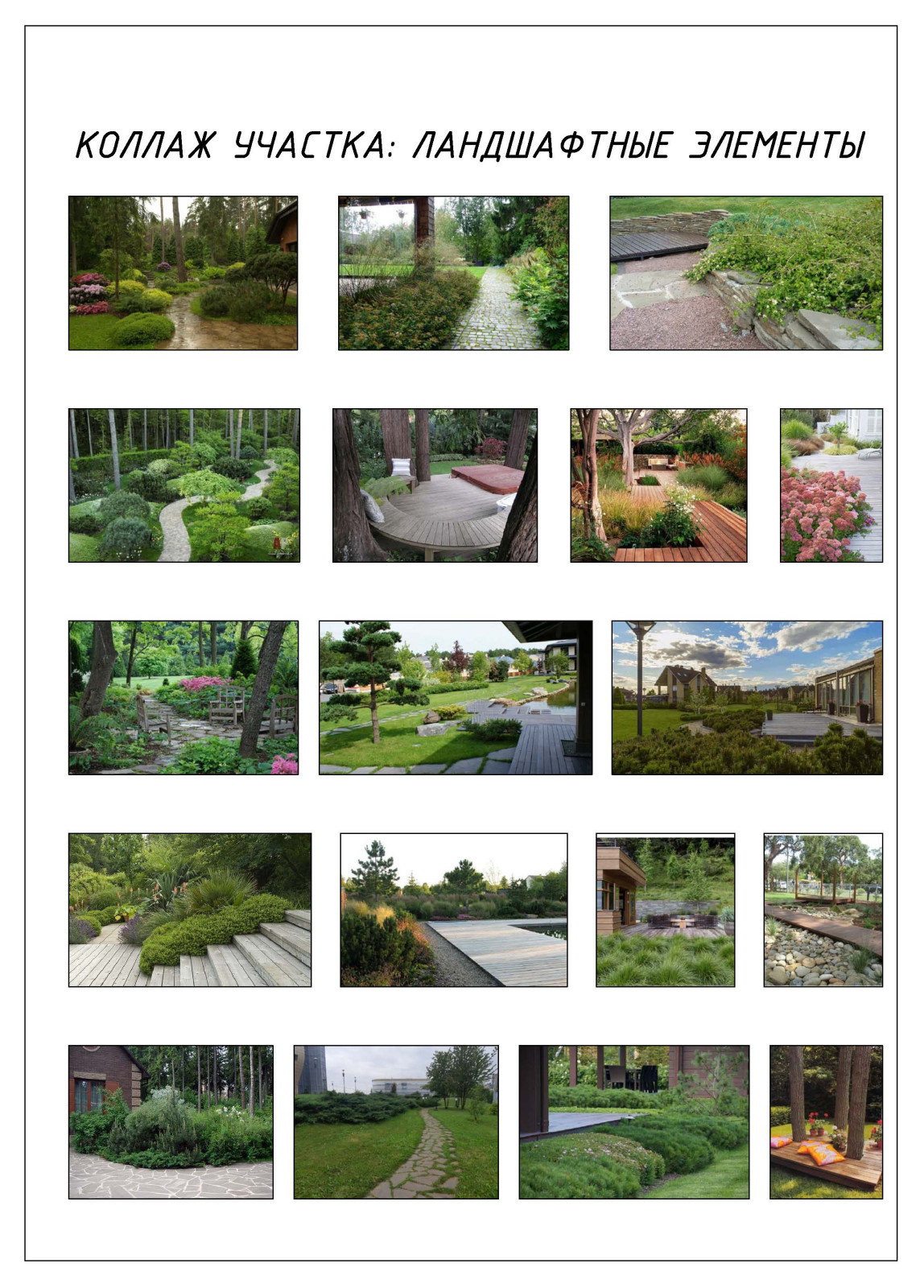 Проект участка  на крутом лесном склоне