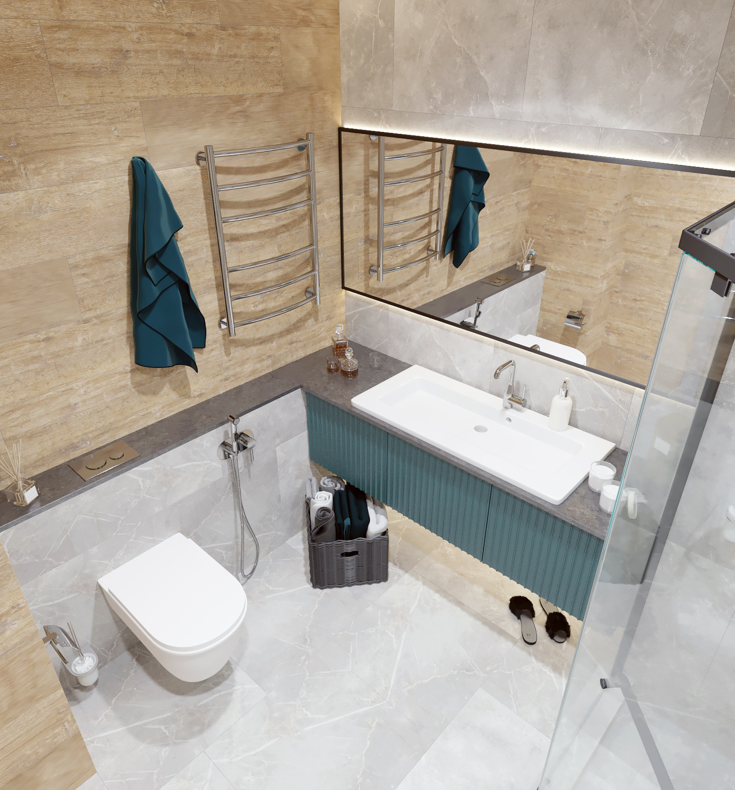 Санузел в "мужской" квартире