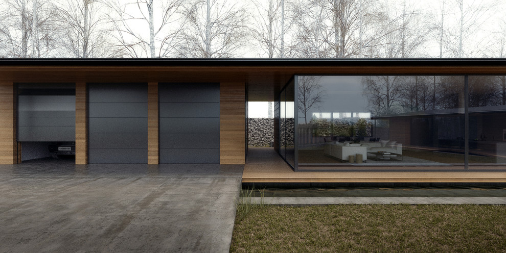 Паркинг и общие помещения основного дома