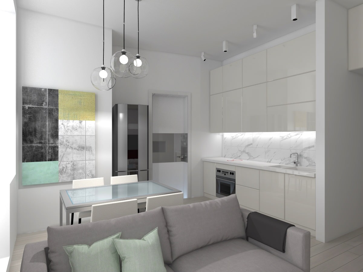 Обложка проекта: квартира в стиле минимализм для очень молодой семьи