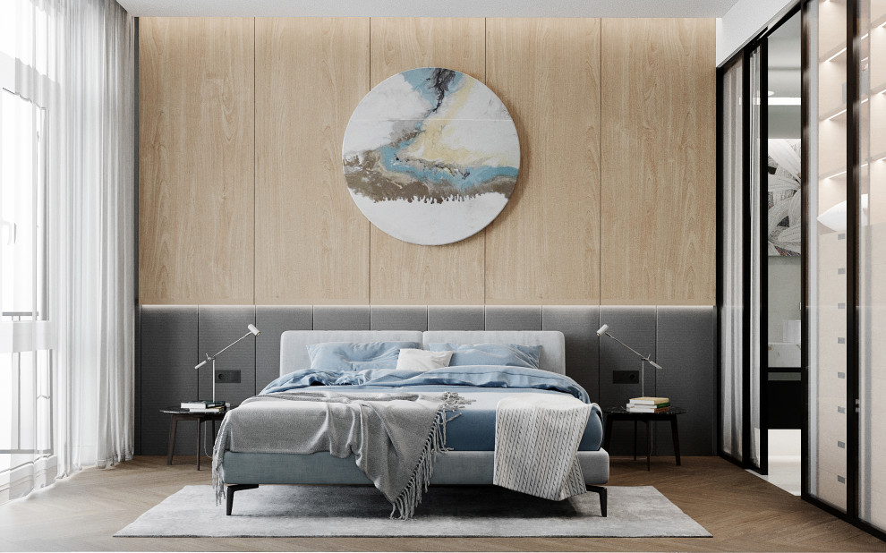 Обложка проекта: Интерьер 4-х комнатной квартиры в современном стиле. г. Москва