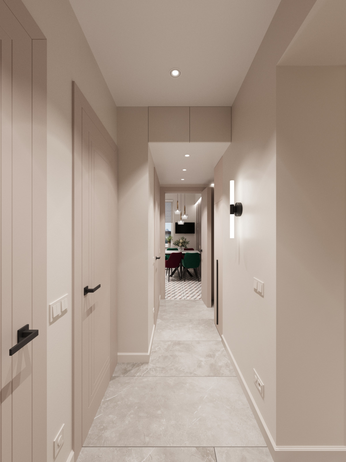 Дизайн проект квартиры 90 м2 с детской комнатой