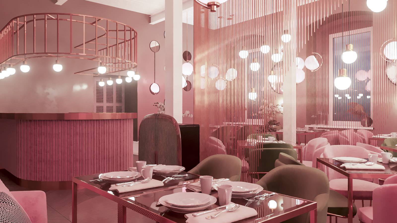 Restaurant_011_визуализация интерьера для ресторана "Джульетта" в г. Спб