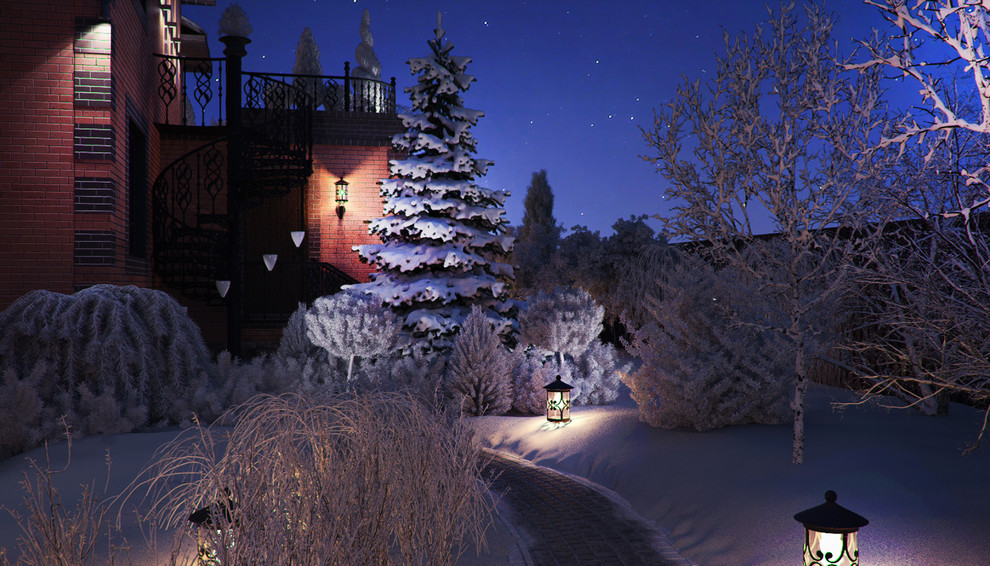 Проект благоустройства участка п.Зубарево. ЗИМА.