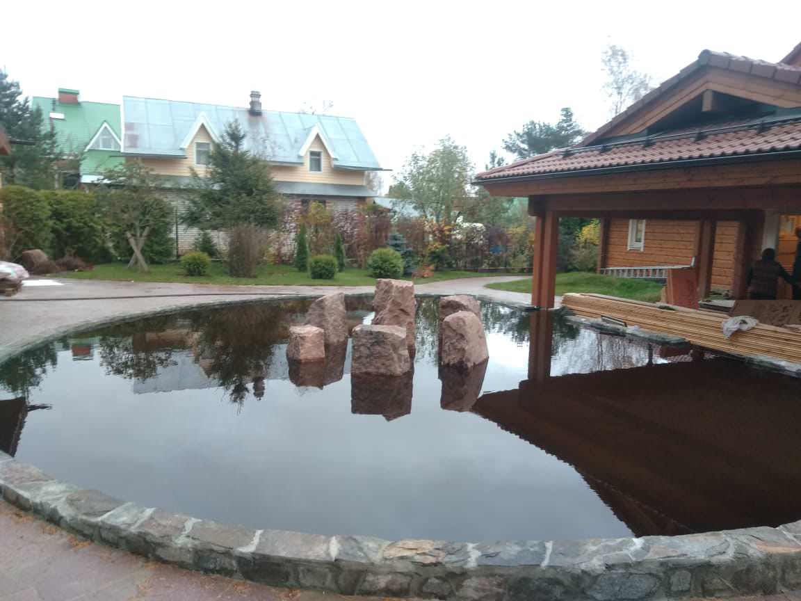 Обложка проекта: Декоративный водоём-каток в п. Песочное (Лен. обл.)