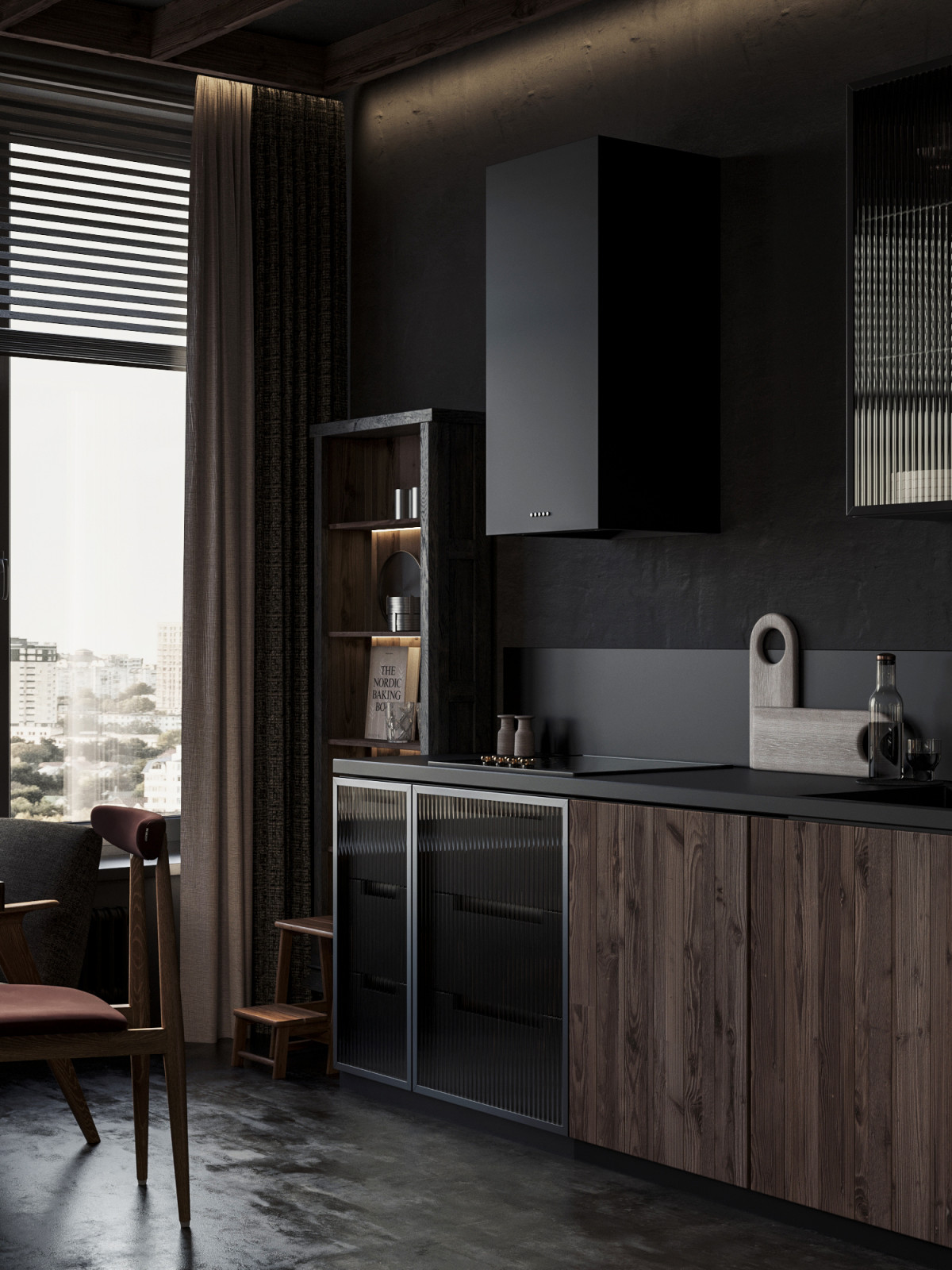 Современная квартира для семьи в Москве 70 м²