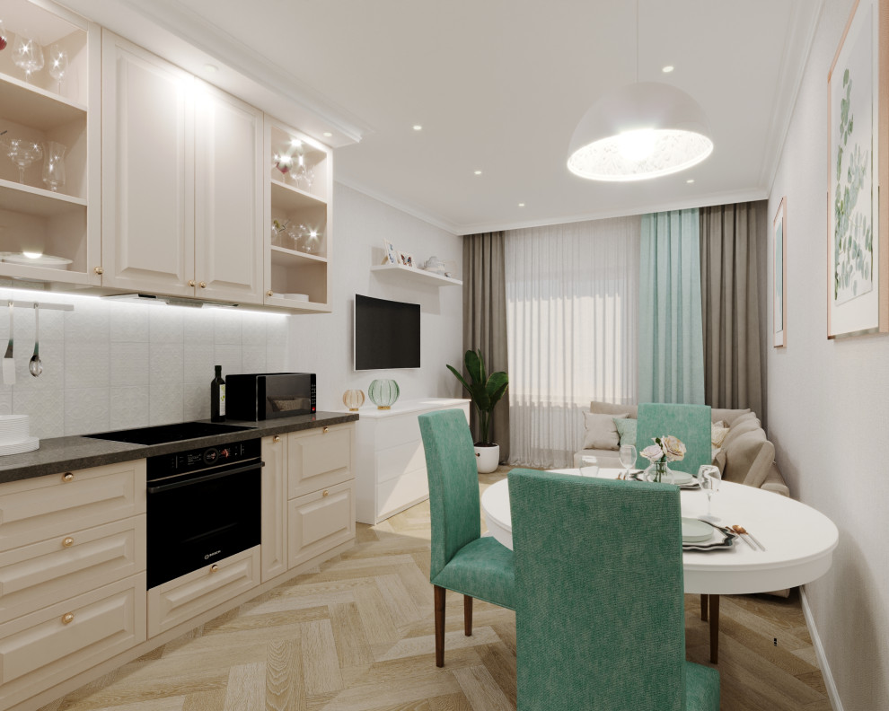 Дизайн проект однокомнатной квартиры в ЖК Кремлевские звезды