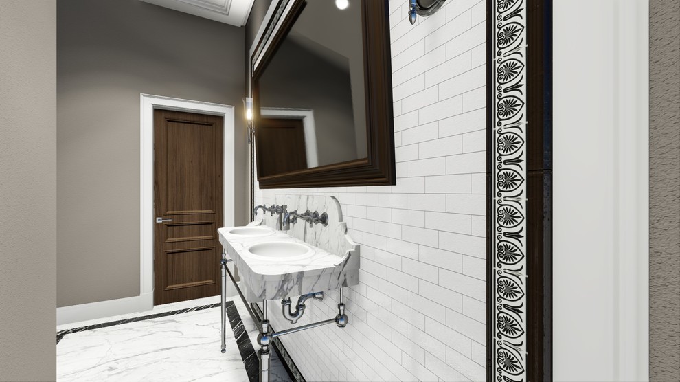 Общественный санузел в офисном здании.