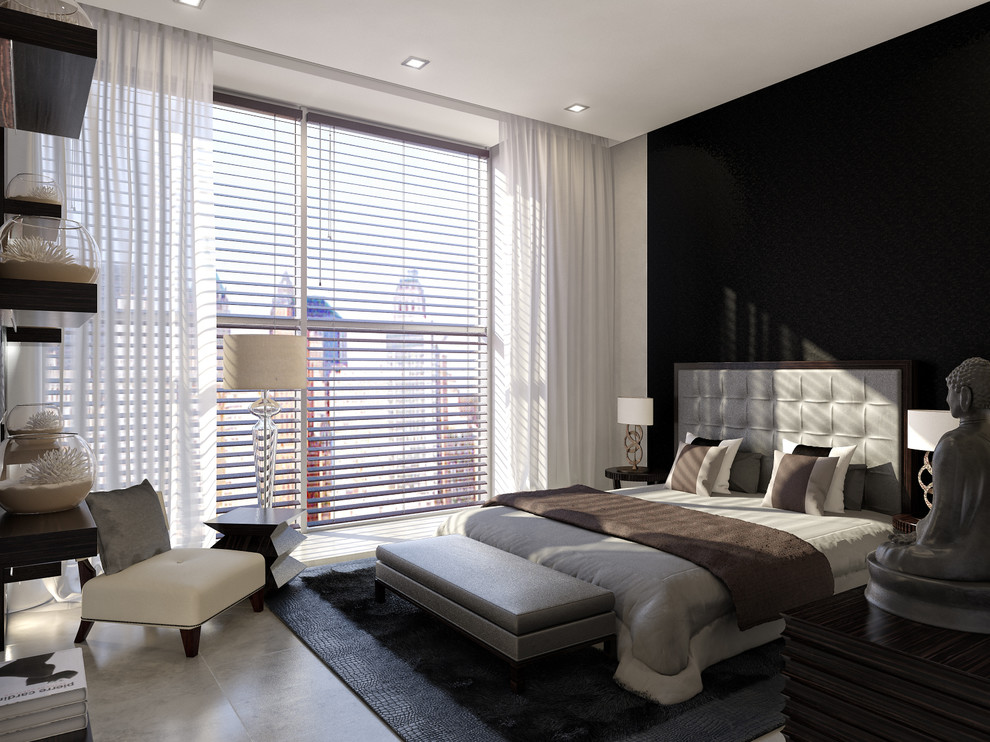 Апартаменты в Нью-Йорке, гостевая комната, вид от входа